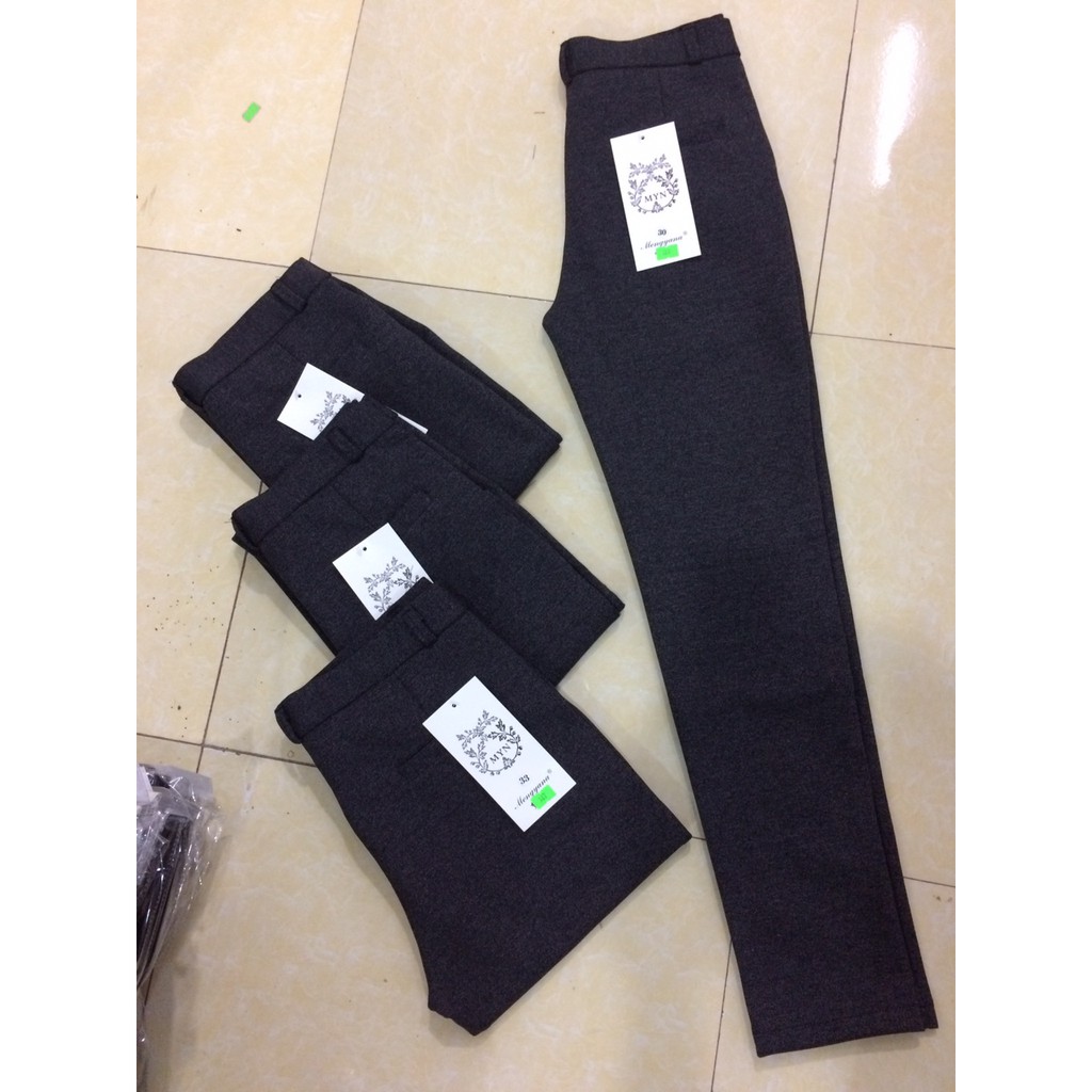 Quần umi nữ trung tuổi chất đẹp quần legging cạp khóa chất umi thời trang Banamo Fashion quần công sở cạp khóa 703