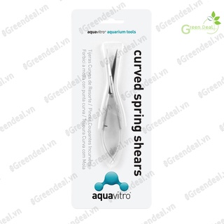 AQUAVITRO - Curved Spring Shears | Kéo trợ lực mũi cong giúp cắt tỉa cây thủy sinh trong hồ cá thủy sinh