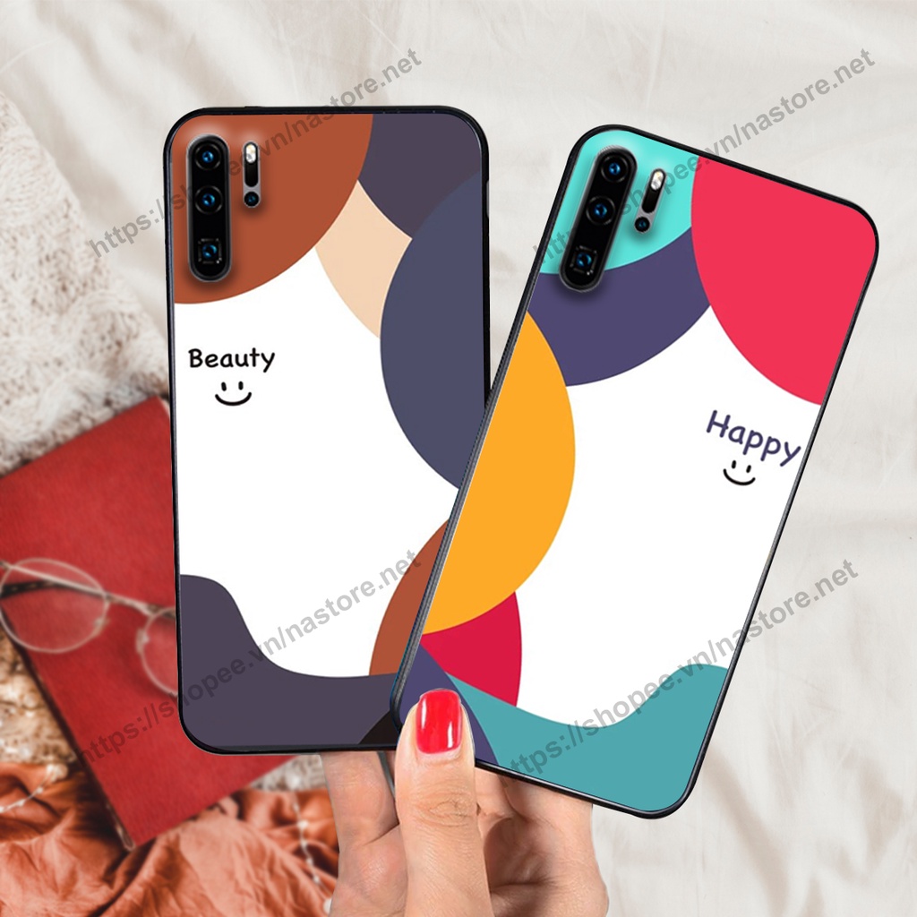Ốp lưng Huawei P30 / P30 Pro mặt cười, họa tiết caro đơn giản đẹp cute