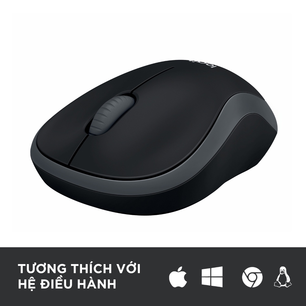 [Mã ELLOGIWL5 giảm 10% đơn 500K] Chuột không dây Logitech B175 - USB 2.4Ghz, nhỏ gọn, thuận 2 tay, phù hợp PC/ Laptop