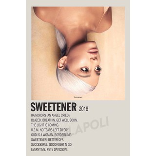 Tấm áp phích in hình Album Sweetener Ariana Grande