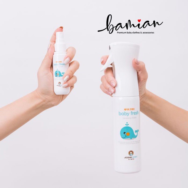 Bình xịt diệt khuẩn Baby Fresh JOONA BABY khử mùi an toàn cho bé nhập khẩu Hàn Quốc