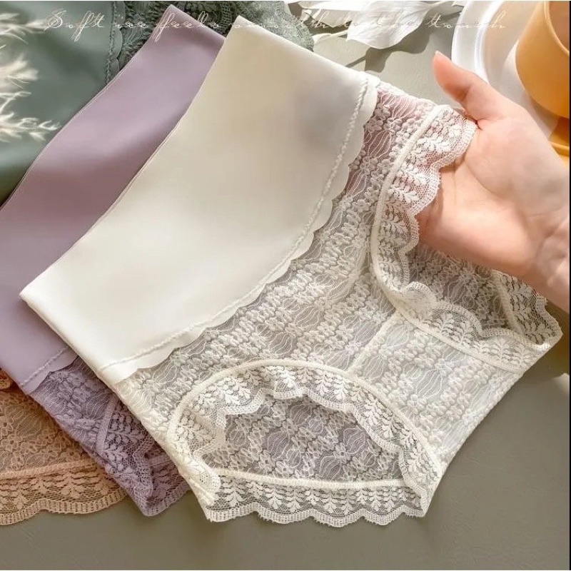 Quần lót ren cạp cao gợi cảm quyến rũ gen bụng nhẹ M44