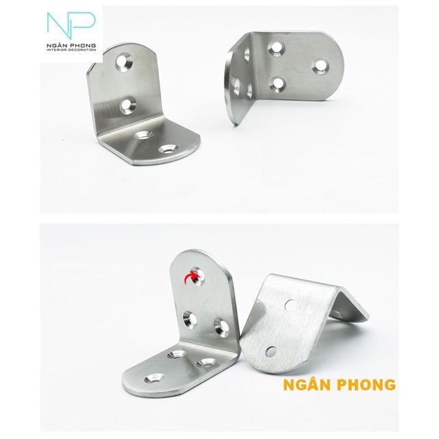 BỘ 2 MÃ GÓC INOX 201 - 3 MM