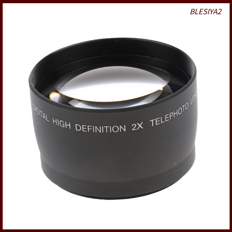 [BLESIYA2]58mm 2x Magnification Telephoto Lens for DSLR Cameras/Camcorders 18-55mm