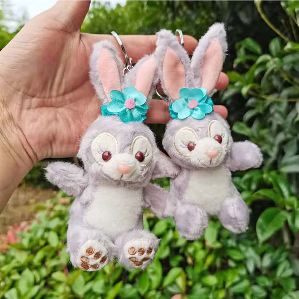 Móc chìa khóa hình thỏ nhồi bông dễ thương đáng yêu