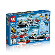 Lắp Ráp xếp hình non lego City 60129 Cities 02049 : Cảnh Sát Tuần Tra Bờ Biển