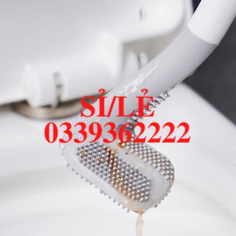 [ COCOLOVE ] Chổi cọ nhà vệ sinh bồn cầu toilet đầu silicon hình cây gậy đánh golf (CTS02)