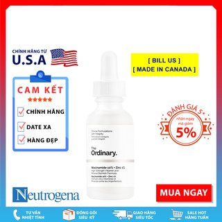 The Ordinary Niacinamide 10% + ZinC 1% (30mL) - Serum giảm mụn, giảm thâm, sáng da