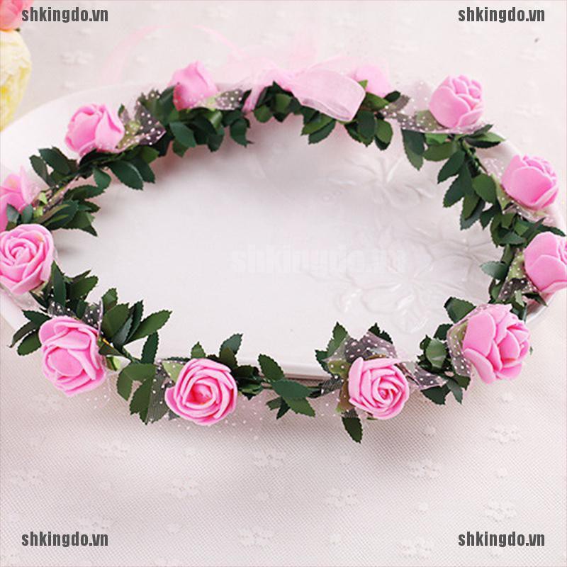 Vòng Hoa Đội Đầu Cho Cô Dâu