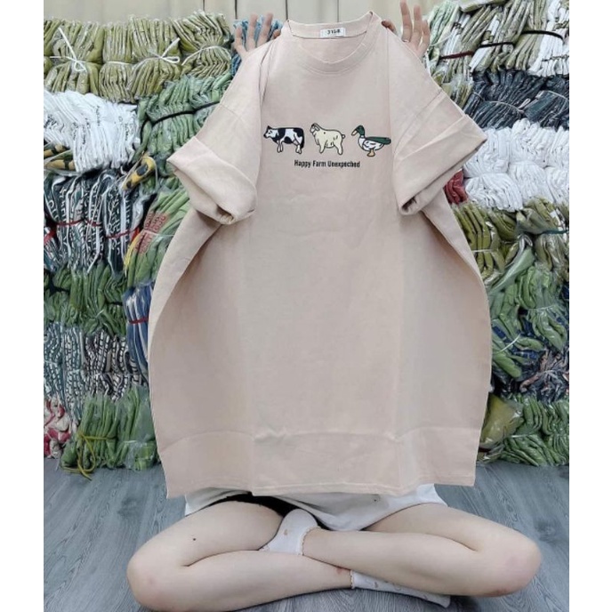 Áo Phông 3158 Cotton Khô Form Rộng Nam Nữ Unisex In Hình 3CV