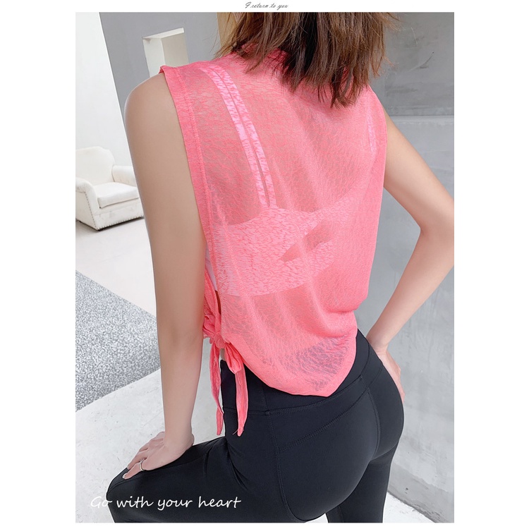 Áo Thun Thể Thao Sát Nách Dáng Rộng Nhanh Khô Thời Trang Cho Nữ