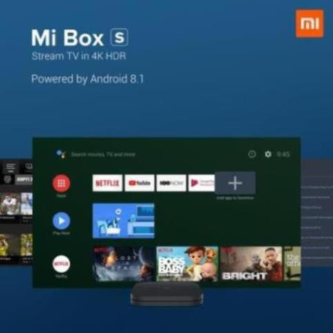 Tivi box Xiaomi Mibox S 4K 2019 Bản Quốc Tế Tiếng Việt tìm kiếm giọng nói - Chính hãng phân phối