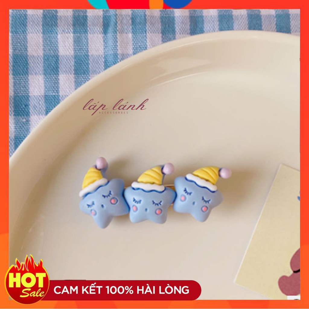 [HOT] KẸP MÁI KẸP TÓC HOẠT HÌNH TRĂNG SAO DỄ THƯƠNG PHONG CÁCH HÀN QUỐC 214KMCHA