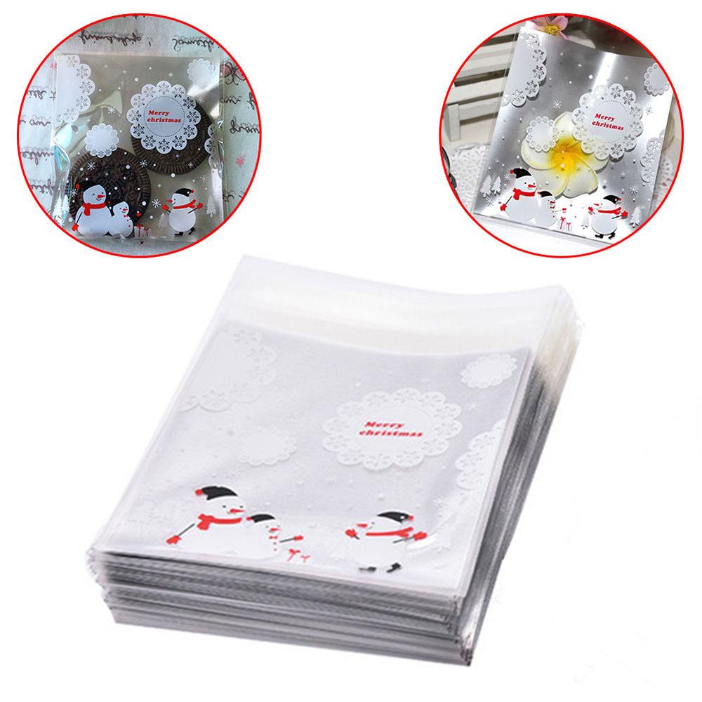 Set 100 Túi Đựng Kẹo Giáng Sinh Dễ Thương Cho Bé