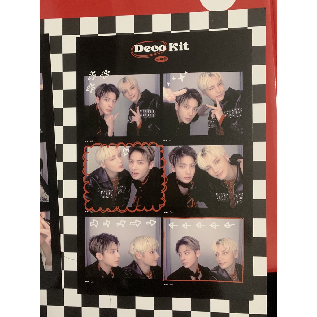 4 cuts/ 6 cuts photo set các thành viên nhóm nhạc TXT hàng chính hãng  deco 2022