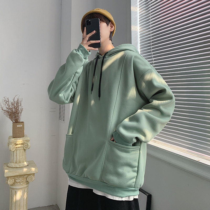 Áo Hoodie Phong Cách Hàn Quốc Hợp Thời Trang Cho Cặp Đôi 8 Màu Lựa Chọn