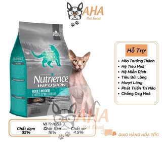 Thức Ăn Cho Mèo Không Lông Sphynx - Nutrience Infusion Bao 2.27kg Cám Cho Mèo, Vị Thịt Gà, Rau Củ, Trái Cây