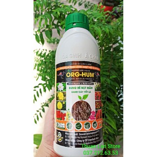 ORG-HUM Bổ Sung Humic Acid và Fulvic Acid Bụng Rễ Bật Mầm, Xanh Lá chai 1lít