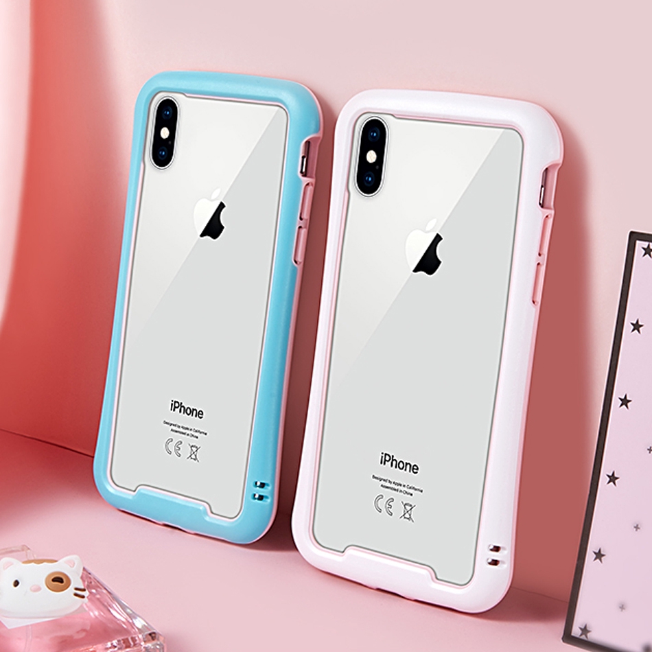 Ốp điện thoại cao su mềm 2 màu bảo vệ cho For iPhone 11 Pro Max XS Max XR X