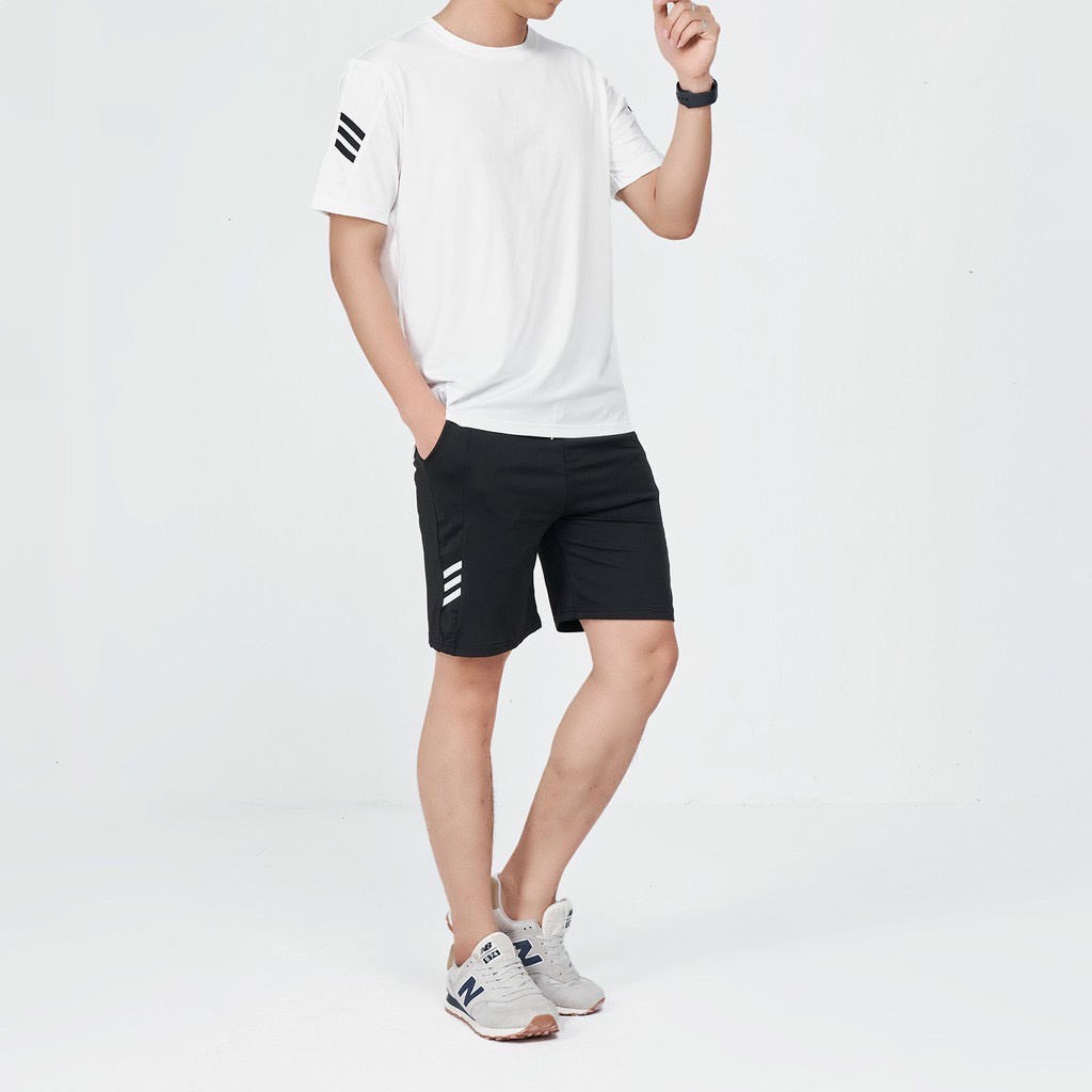 [ HÓT NHẤT 2021 ] Bộ thể thao mặc nhà / Quần áo thun nam / Đồ tập gym / PHỐI SỌC NAM NỮ
