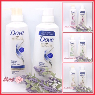 Cặp Dầu gội xả dove mềm mượt Thái Lan (450ml + 450ml)