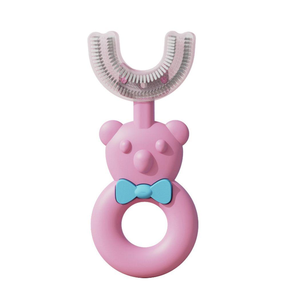 NIUYOU Bàn Chải Đánh Răng Bằng Silica Gel Dạng Lỏng Hình Chữ U Dành Cho Bé 2-6 Tuổi