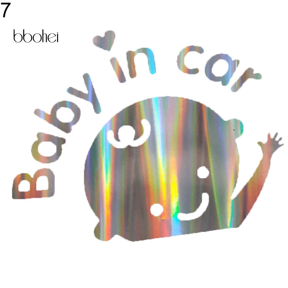 Decal Dán Cảnh Báo Baby In Car