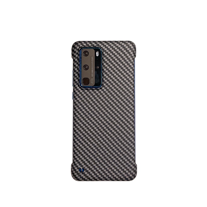 Ốp Điện Thoại Sợi Carbon Cứng Siêu Mỏng Không Viền Chống Sốc Cho Huawei P50 P50Pro P30 P30Pro P40 P40Pro