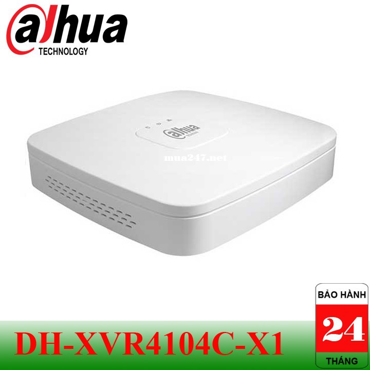 Đầu ghi Dahua DH-XVR4104C-X1 4 kênh vỏ nhựa (hàng chính hãng DSS bảo hành 24 tháng)