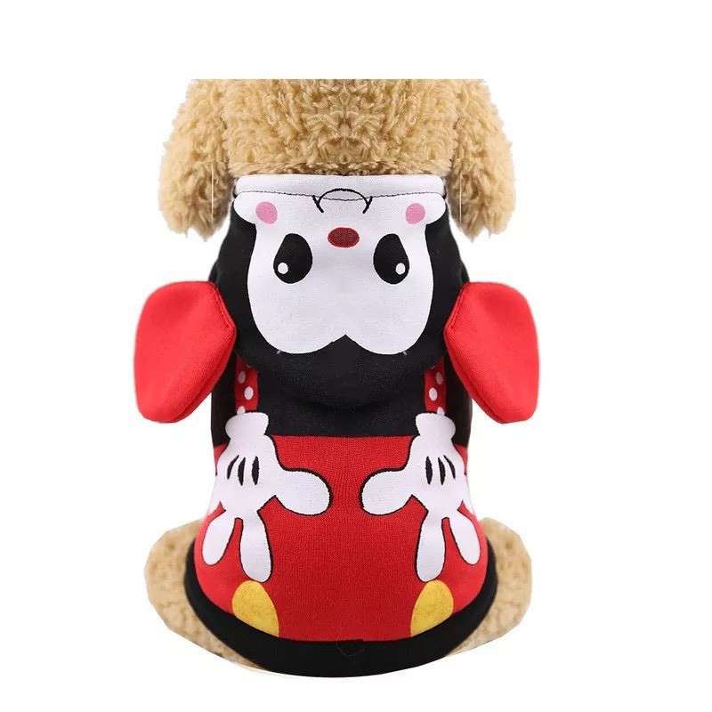 [SIÊU ĐẸP] ÁO HOODIE HOẠT HÌNH CHO CHÓ POODLE - Áo thun nón hoạt hình xudapet - XDP01ANHH