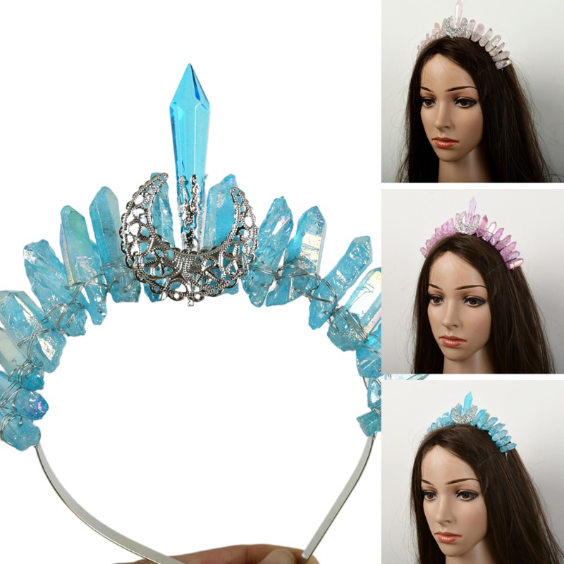 Flgo Vương Miện Thạch Anh Pha Lê Đẹp Mắt Tinh Tế Làm Quà Tặng Cho Gia Đình