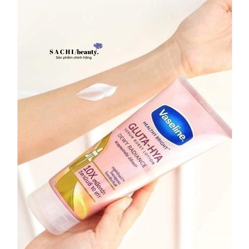 VASELINE - Sữa dưỡng thể Vaseline Healthy Bright Gluta HYA Serum Burst Lotion 10X