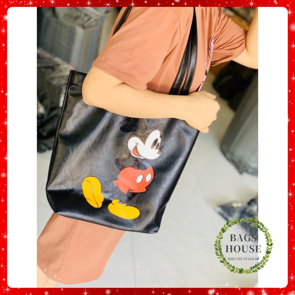 Túi xách nữ vừa sách vở túi tote da  MICKEY công sở vừa A4 đi hoc đi làm hàng đẹp TOTEMIC