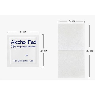 Vải Tẩm Cồn  Tiệt Trùng Alcohol Pad - Hộp 100 miếng ( Hàng công ty ).