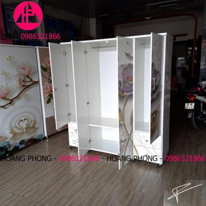 Tủ quần áo nhựa 4 cánh tủ 3d tủ nhựa đài loan Cao Cấp chính hãng miễn phí giao hàng tận nơi HCM Bảo hành 2 năm tại nhà