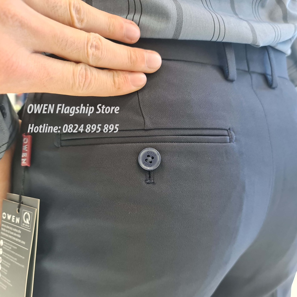 OWEN -  Quần âu nam công sở dáng SLIMFIT sợi NANO mã QS22446 - OWEN Flagship Store