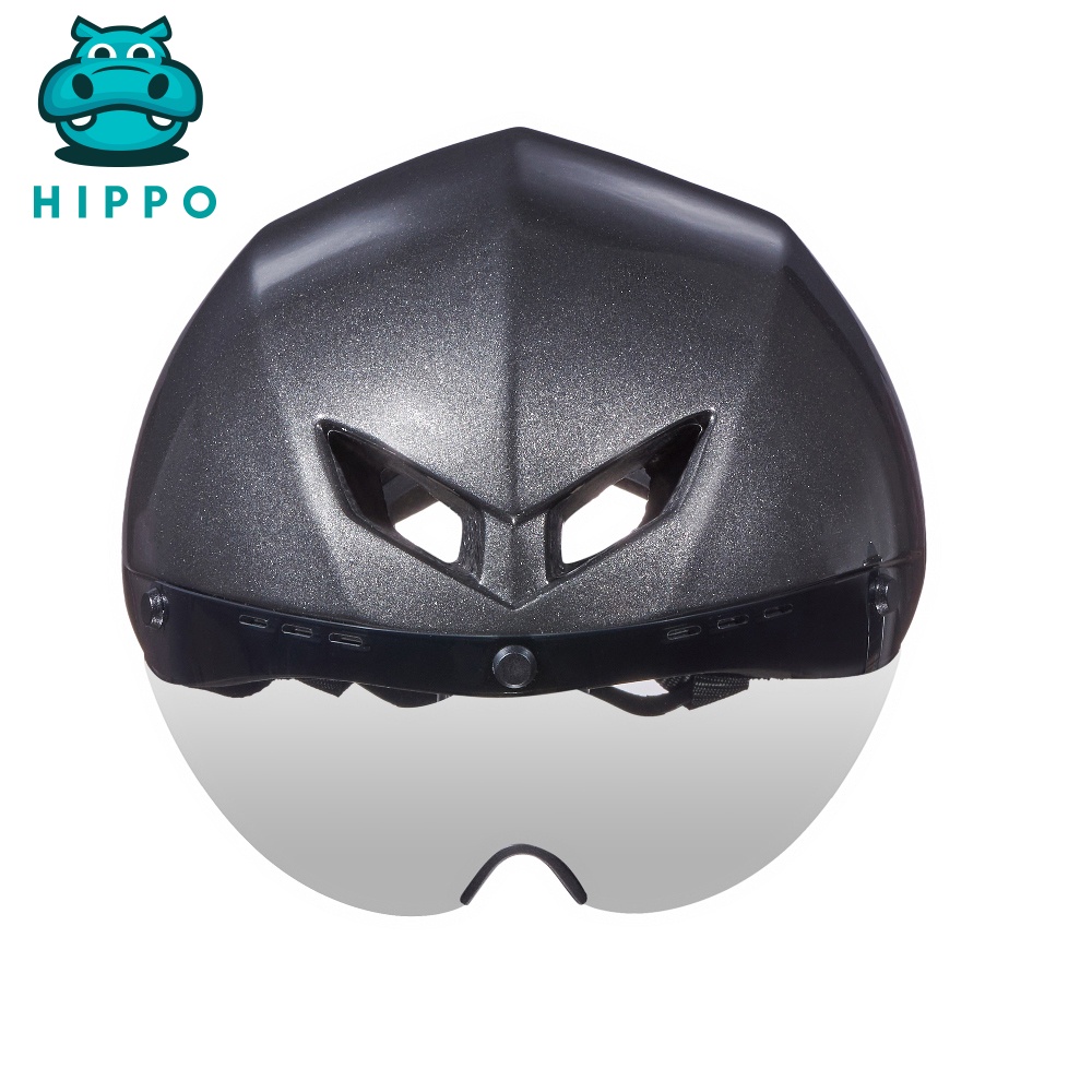 Mũ bảo hiểm xe đạp thể thao Poc Falcon siêu nhẹ chính hãng màu xám bóng - HIPPO HELMET