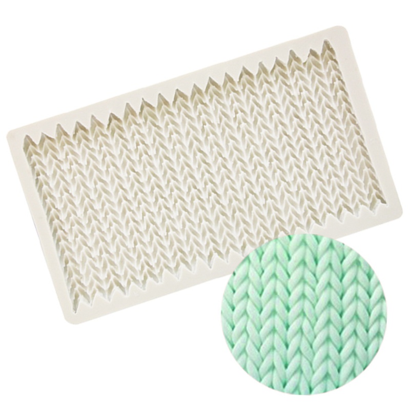 Khuôn silicone tạo hình dệt kim trang trí bánh kem