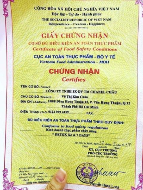 1 Hộp  Giãm cân 7day