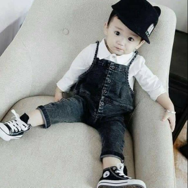 Sét yếm bò và áo cho bé