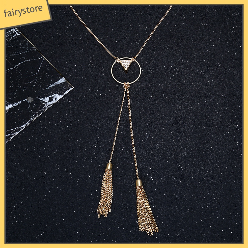 Dây chuyền tua rua dáng dài sang trọng