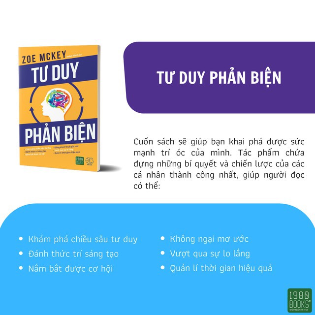 Sách - Tư Duy Phản Biện - 1980Books