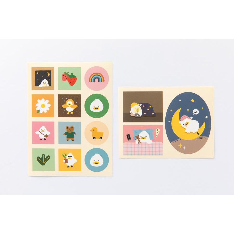 Set 18 Tấm Sticker Size Hình Vuông ARTBOX Hàn Quốc Nhiều Hình Vẽ Mali Xinh Xắn