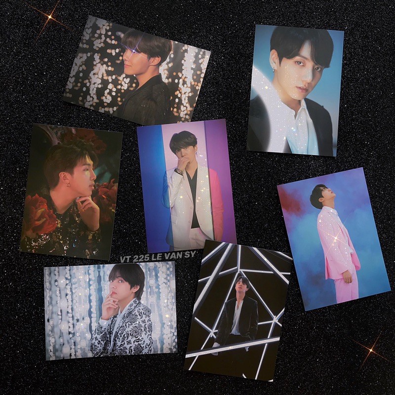 POSTCARD BTS X VT COSMETICS OFFICIAL QUÀ TẶNG CHÍNH HÃNG CÓ IN CHỮ KÝ TỪNG THÀNH VIÊN