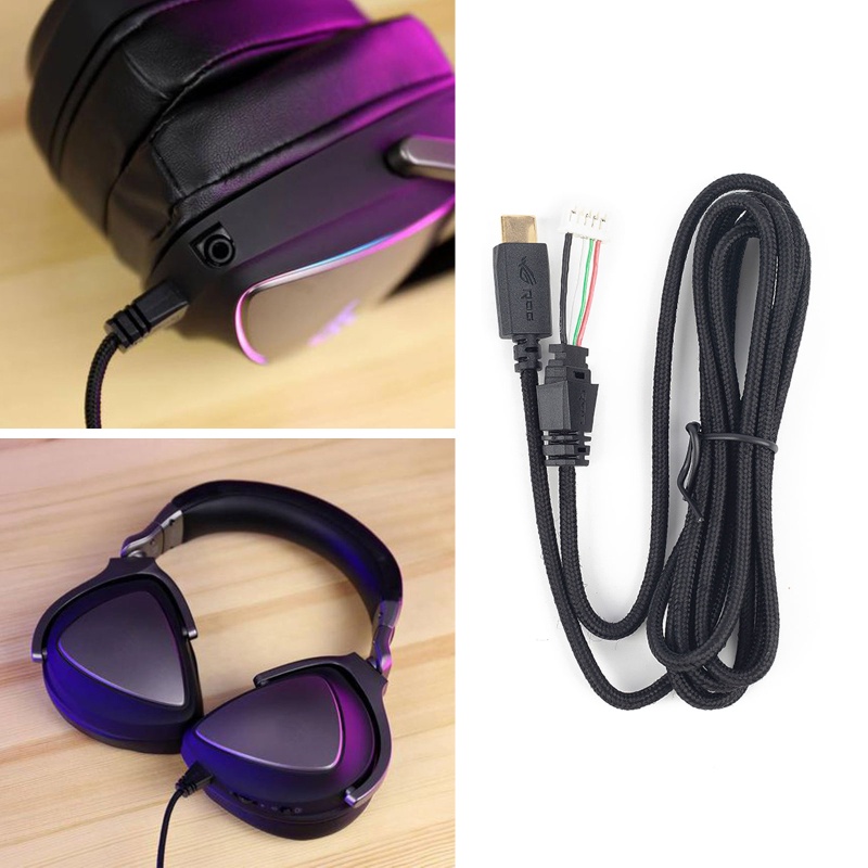 Dây Cáp Âm Thanh Nổi Hai Đầu Thay Thế Cho Tai Nghe Chụp Tai ROG Delta USB-C
