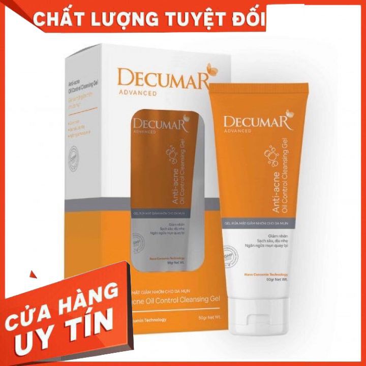 GEL RỬA MẶT GIẢM NHỜN DECUMAR ADVANCED 100G