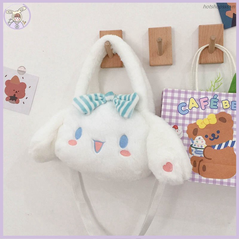 Túi Đựng Mỹ Phẩm Cầm Tay Họa Tiết Hoạt Hình Cinnamoroll Đáng Yêu Cho Nữ
