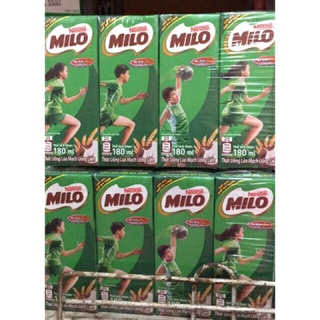 Vỉ 4 hộp sữa milo lúa mạch 180ml