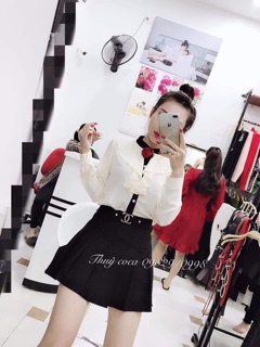 Áo sơmi hoa hồng